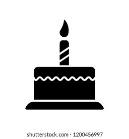 birthday cake icon vector template