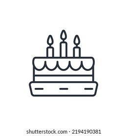 birthday cake icons  symbol vector elements for infographic web