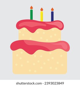 Birthday Cake Illustration. Looks very sweet.