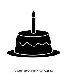 Birthday cake isolated