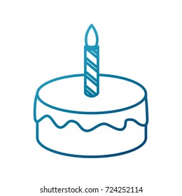 Birthday cake isolated