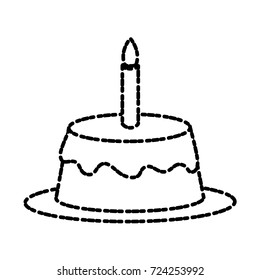 Birthday cake isolated