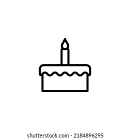 Birthday Cake line icon vector design