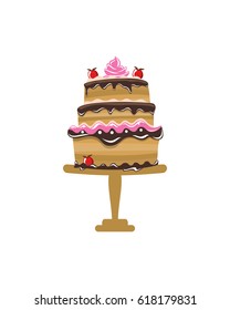 Birthday Cake Logo, Cake Logo