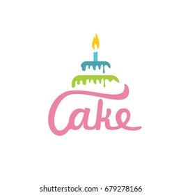 Birthday Cake Logo