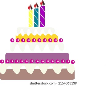 Vector de logotipo de pastelitos de cumpleaños. Perfecto para fiestas, bodas, etc.