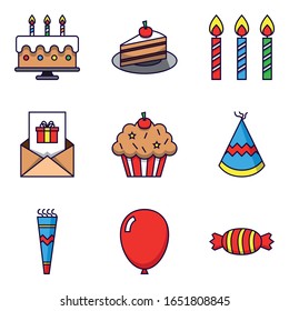 Birthday Cake and Other Party Elements