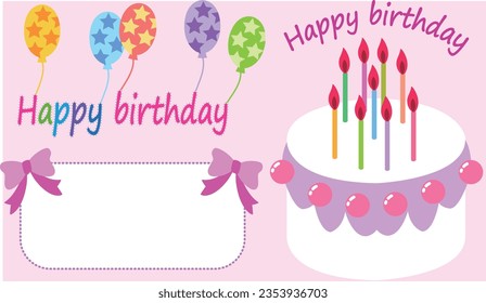 Birthday cake and birthday party