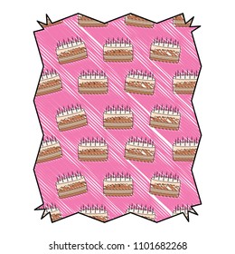 Birthday cake pattern