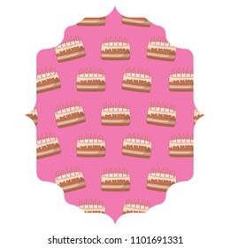 Birthday cake pattern