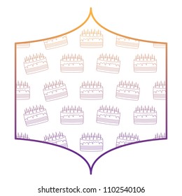 Birthday cake pattern