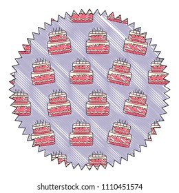 Birthday cake pattern