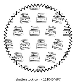Birthday cake pattern