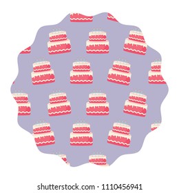 Birthday cake pattern