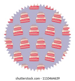 Birthday cake pattern
