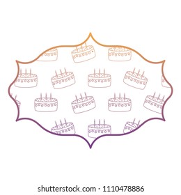 Birthday cake pattern