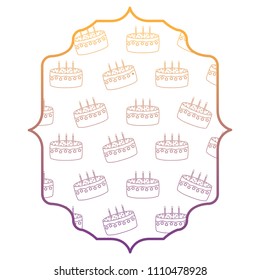 Birthday cake pattern