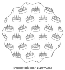 Birthday cake pattern