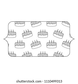 Birthday cake pattern
