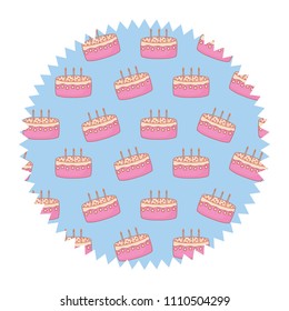 Birthday cake pattern