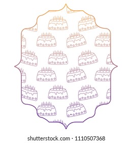 Birthday cake pattern