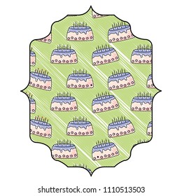 Birthday cake pattern