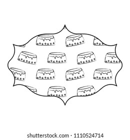 Birthday cake pattern