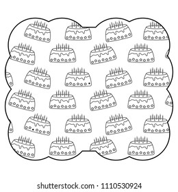 Birthday cake pattern
