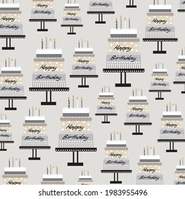 Geburtstagskuchen-Muster für Geburtstagsgeschenkverpackung