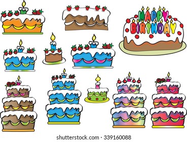 birthday cake set