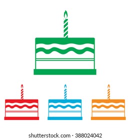 Birthday Cake Sign Stock Vector (Royalty Free) 388024042 | Shutterstock