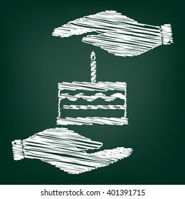 Birthday cake sign