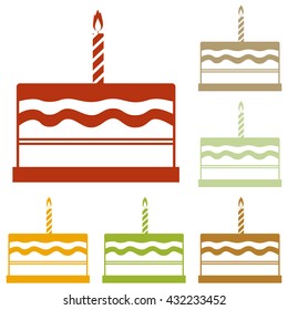 Birthday cake sign