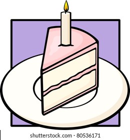 birthday cake slice