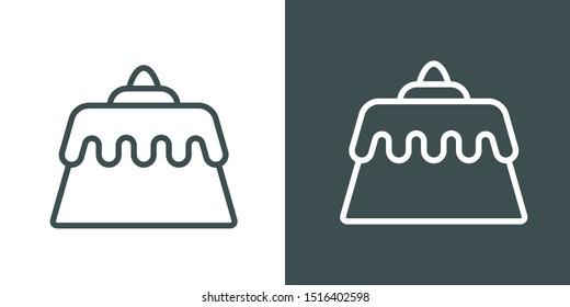Birthday Cake Symbol Icon Vector