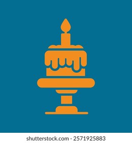 Birthday Cake trendy lovely creative abstract vector illustration colorful useful design.eps