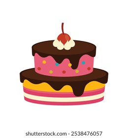 Birthday Cake Vector - 06