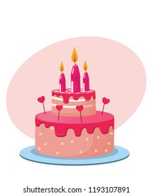 birthday cake vector