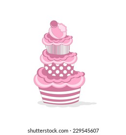 Birthday Cake. vector