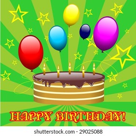 birthday cake vector