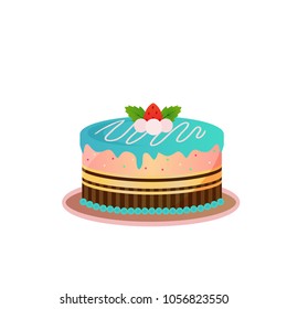 Birthday cake vector art