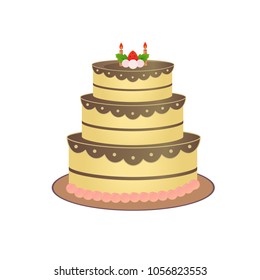 Birthday cake vector art