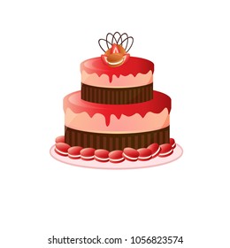 Birthday cake vector art