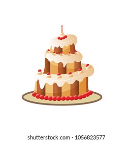 Birthday cake vector art