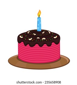 Birthday Cake Vector Art