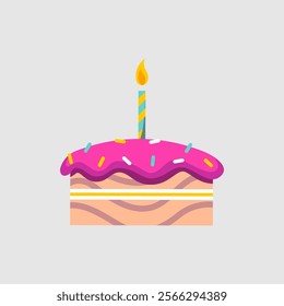 Birthday Cake Vector Art  Icons  and Graphics Design