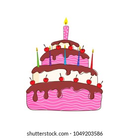 Birthday cake vector collection