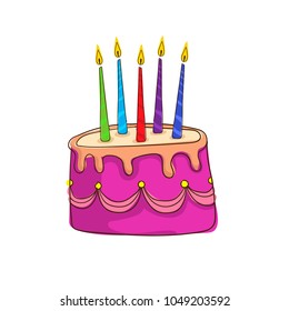 Birthday cake vector collection