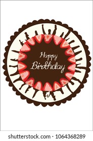 birthday cake vector design