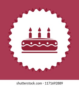 Birthday cake, vector design element
